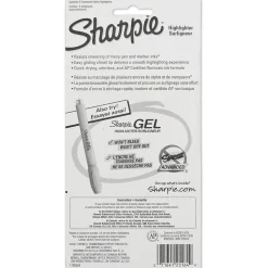 Sharpie Tank Highlighter, Chisel Tip, Fluorescent Yellow, 4/Pack (25164)