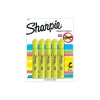 Sharpie Tank Highlighter, Chisel Tip, Yellow, 5/Pack (1809200)