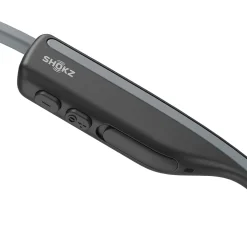 Shokz OpenMove Bone-Conduction Open-Ear Lifestyle Headphones with Microphones, Gray (S661-ST-GY-US)
