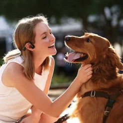 Shokz OpenMove Bone-Conduction Open-Ear Lifestyle Headphones with Microphones, Gray (S661-ST-GY-US)