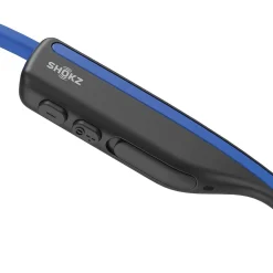 Shokz OpenMove Bone-Conduction Open-Ear Lifestyle Headphones with Microphones, Blue (S661-ST-BL-US)