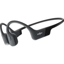 Shokz OpenRun Bone-Conduction Open-Ear Sport Headphones with Microphones, Black (VXLS803STBKUS)