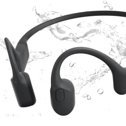 Shokz OpenRun Bone-Conduction Open-Ear Sport Headphones with Microphones, Black (VXLS803STBKUS)