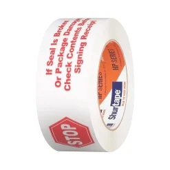 Shurtape HP 240 Packing Tape, 1.88" x 109.36 yds., White/Red, 36/Carton (124152)