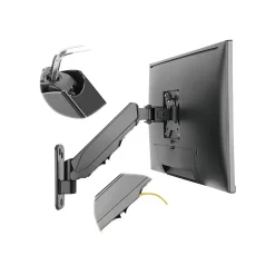 SIIG Adjustable Monitor Arm, Up to 32", Black (CE-MT2K12-S1)
