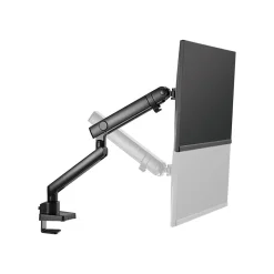 SIIG Aluminum Mechanical Spring Slim Monitor Arm - Single, Up to 32", Black (CE-MT2T12-S1)