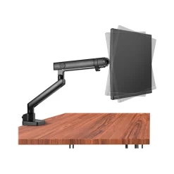 SIIG Aluminum Mechanical Spring Slim Monitor Arm - Single, Up to 32