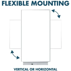 Silhouette™ Total Erase® Dry-Erase Whiteboard, Silver Aluminum Frame, 39