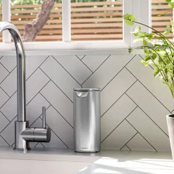 simplehuman Automatic Hand Soap / Sanitizer Dispenser, 266mL., Brushed Steel (ST1082)