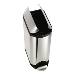simplehuman Butterfly Step Trash Can, Fingerprint-Proof Stainless Steel, 12 Gallon (CW1897)
