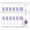 simplehuman Code K 9-12 Gallon Trash Bag, 6.5" x 8.9", Low Density, 1.2 mil, White, 240 Bags/Box (CW0260)