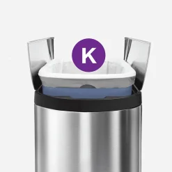 simplehuman Code K 9-12 Gallon Trash Bag, 6.5