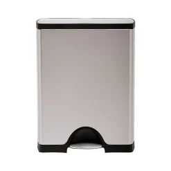 simplehuman Indoor Step Trash Can, Brushed Stainless Steel, 13 Gal. (CW1816)