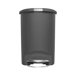 simplehuman Indoor Step Trash Can, Gray Plastic, 13 Gal. (CW1357)