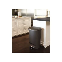 simplehuman Indoor Step Trash Can, Gray Plastic, 13 Gal. (CW1357)