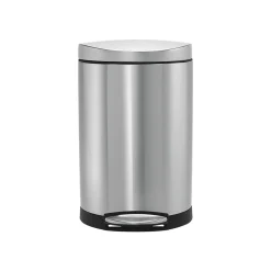 simplehuman Indoor Step Trash Can, Brushed Stainless Steel, 2.6 Gal. (CW1833)