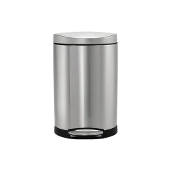 simplehuman Indoor Step Trash Can, Brushed Stainless Steel, 2.6 Gal. (CW1833)