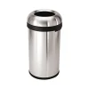 simplehuman Indoor Trash Can with Lid, Brushed Stainless Steel, 16 Gallon (CW1407)