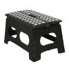 Simplify Folding Step Stool, 16", Black (26458-BLACK)