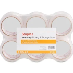 Simply™ Economy Grade Packaging Tape, 1.89" x 54.7 Yds, Clear, 6/Rolls (ST-A18SIMP)