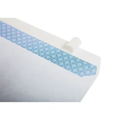 Simply QuickStrip Self Seal Security Tinted #10 Envelope, 4 1/8" x 9 1/2", White, 25/Pack (74049)