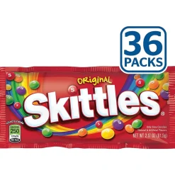 Skittles Original Fruit Flavored Candy, 2.17 oz, 36/Box (MMM01160)