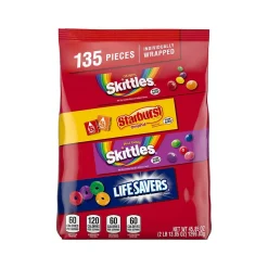 Skittles, Starburst, and Life Savers Bulk Party Pack, Assorted Flavors, 45.85 oz. (459752)