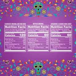 SKITTLES, STARBURST Original & FaveRed, LIFE SAVERS Chewy & Hard Candy Assortment, 44.07 oz, 150 Pieces Bag (225-00106)