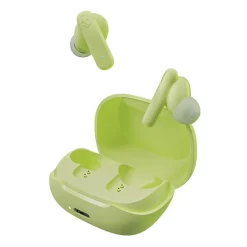 Skullcandy Smokin' Buds True Wireless Earbuds with Microphone & Charging Case, Bluetooth, Matcha (S2TAW-R954)