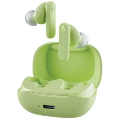 Skullcandy Smokin' Buds True Wireless Earbuds with Microphone & Charging Case, Bluetooth, Matcha (S2TAW-R954)