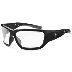 Skullerz BALDR Safety Glasses, Clear Lens, Black (57000)