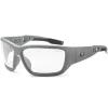 Skullerz BALDR-AF Safety Glasses, Anti-Fog Clear Lens, Matte Gray (57103)