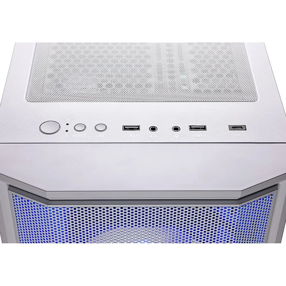 Skytech Archangel 4.5 Gaming Desktop, AMD Ryzen 5 5600X 3.7GHz, NVIDIA Geforce RTX 3050, 1TB SSD, 16GB RAM, Windows 11, White