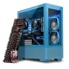 Skytech Azure 2 Gaming Desktop, Intel i5-12400F, 16GB RAM, 500GB SSD, Intel Arc A750 Graphics, Blue