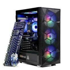 Skytech Storm Gaming Desktop, AMD Ryzen 5 5600G, 16GB RAM, 1TB SSD, Intel Arc A380 Graphics, Black