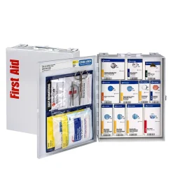 SmartCompliance Food Service Metal First Aid Cabinet without Medication,25 People, 137 Pieces (1350-FAE-0103)