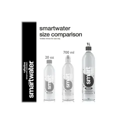 smartwater alkaline with antioxidant Water, 33.81 fl. oz., 12 Bottles/Pack (786162411167)