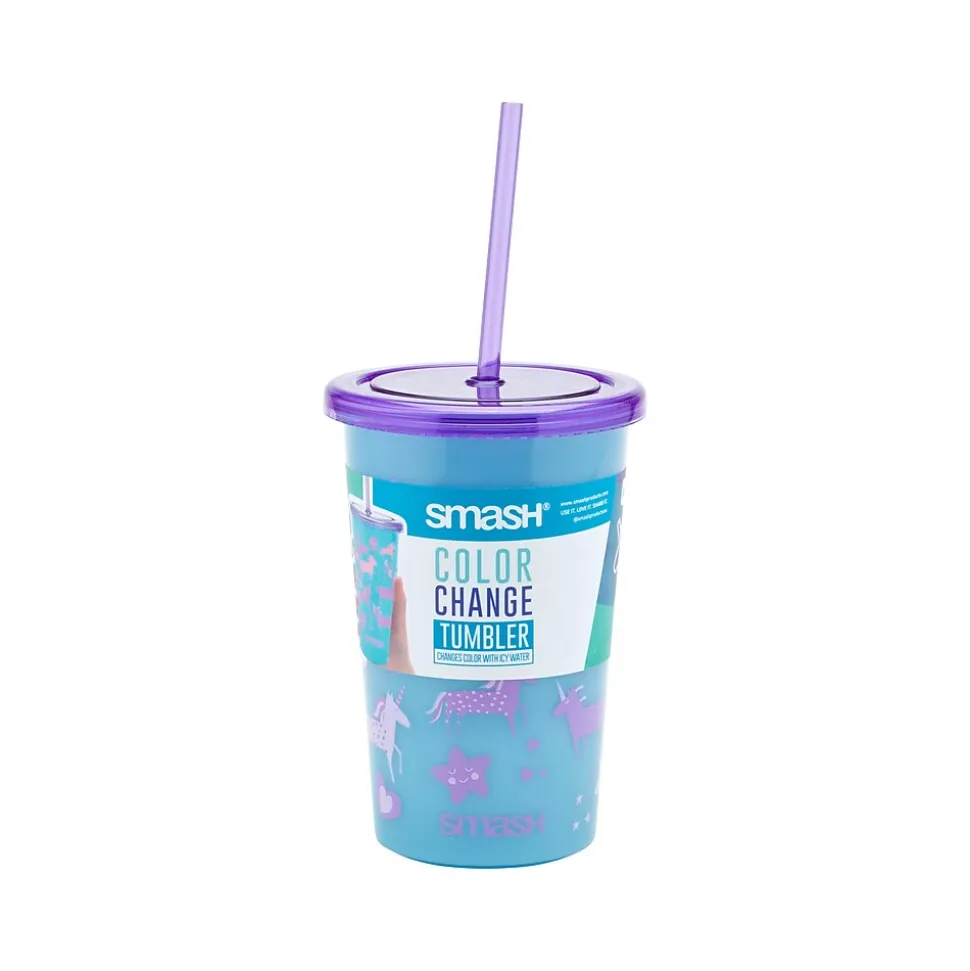 Smash Unicorn Color-Changing Tumbler, Light Blue/Purple, 20.28 oz. (34130)