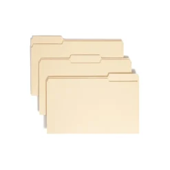 Smead 100% Recycled File Folders, 1/3-Cut Tab, Legal Size, Manila, 100/Bx (15339)