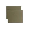 Smead 100% Recycled Hanging File Folders, 2" Expansion, Letter Size, Standard Green, 25/Box (65090)