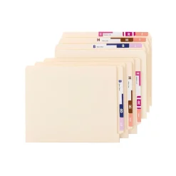 Smead AlphaZ ACCS Color-Coded Labels, A-Z Index, Assorted Colors, 2200/Box (67170)