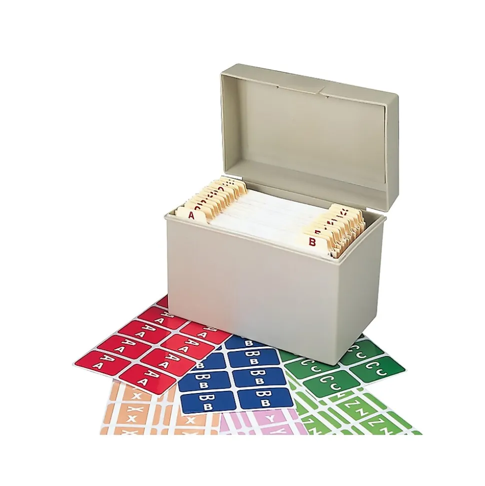 Smead AlphaZ ACCS Color-Coded Labels, A-Z Index, Assorted Colors, 2200/Box (67170)