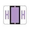 Smead BCCR Color Coded Alphabetic Labels, H, Lavender, 500/Roll (67078)
