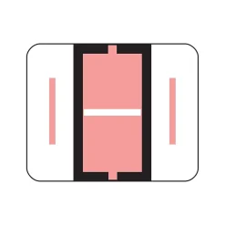 Smead BCCR Color Coded Alphabetic Labels, I, Pink, 500/Roll (67079)