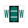 Smead BCCR Labels File Folder Label, W, Dark Green, 500 Labels/Pack (67093)