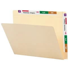 Smead Conversion Top and End-Tab File Folders, Straight-Cut Tabs, Letter Size, Manila, 100/Bx (24190)