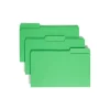 Smead CutLess® File Folder, 3 Tab, Legal Size, Green, 100/Bx (17143)