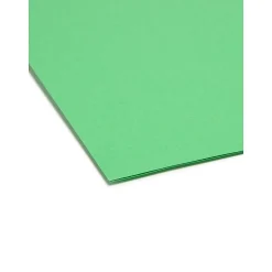 Smead CutLess® File Folder, 3 Tab, Legal Size, Green, 100/Bx (17143)