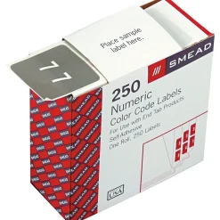 Smead DCC Labels File Folder Label, 7, Gray, 250 Labels/Pack (67427)