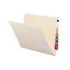 Smead End Tab 100% Recycled File Folder, Shelf-Master Reinforced Straight-Cut Tab, Letter Size, Manila, 100/Box (24160)